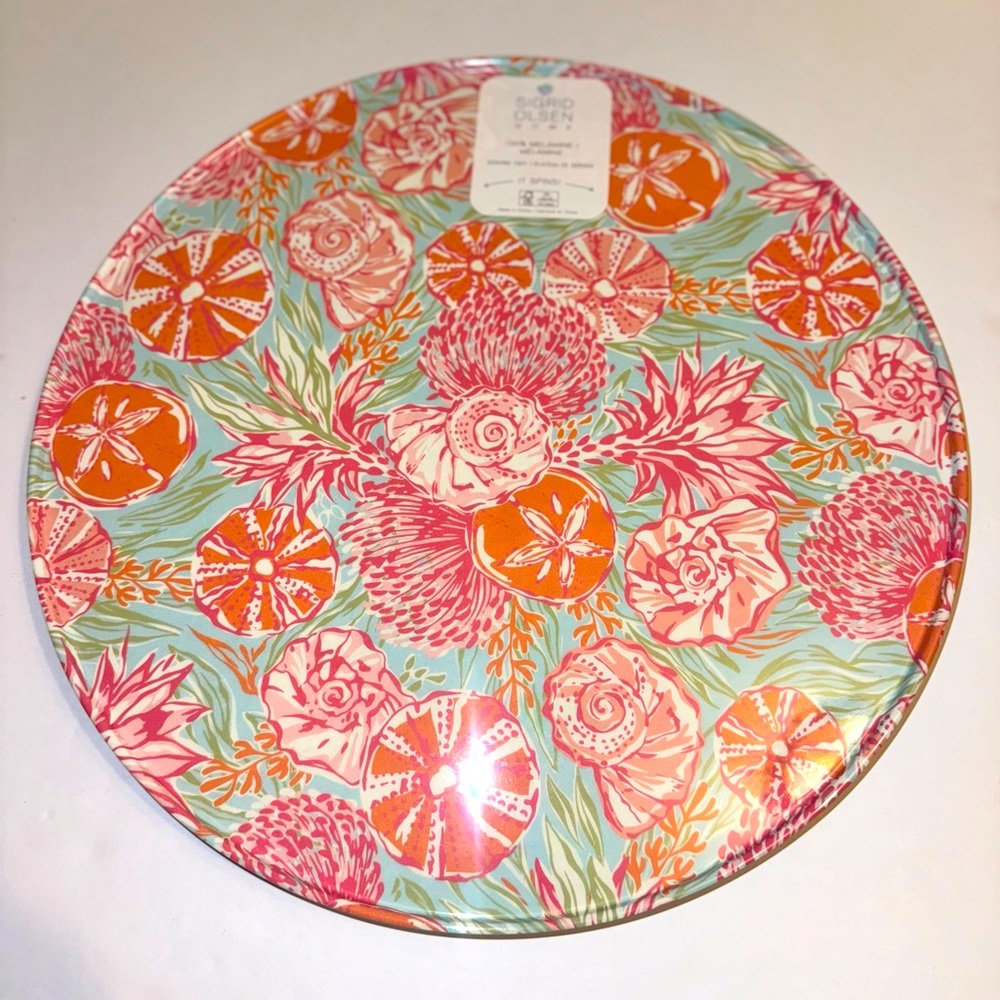 SIGRID OLSEN HOME Kaia Sealife Lazy Susan 16”